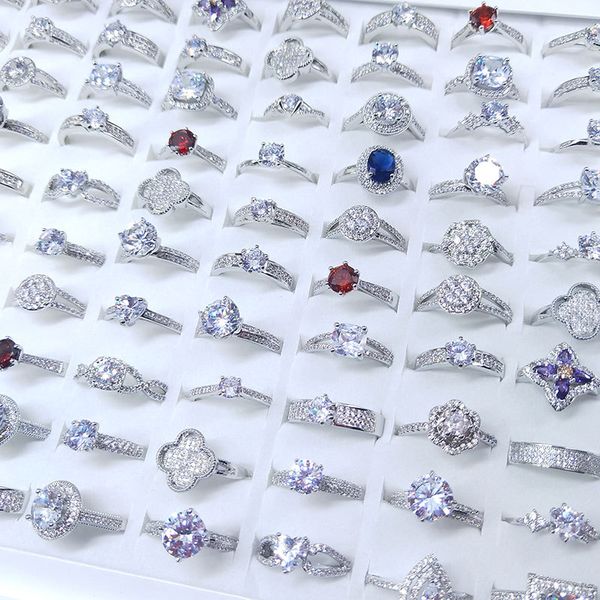 wholesale 50pcs / lot silver color square zircon with side stones ring fashion gold color jewelry promise engagement rings for women
wholesale 50pcs / lot silver color square zircon with side stones ring fashion gold color jewelry promise engagement rings for women