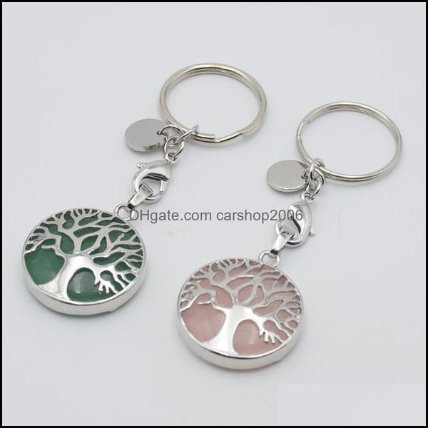 key rings natural glass crystal stone ring tree of life pendant handmade keychains holder for women girl car bags carshop2006 dhcn4, Slivery;golden
key rings natural glass crystal stone ring tree of life pendant handmade keychains holder for women girl car bags carshop2006 dhcn4, Slivery;golden