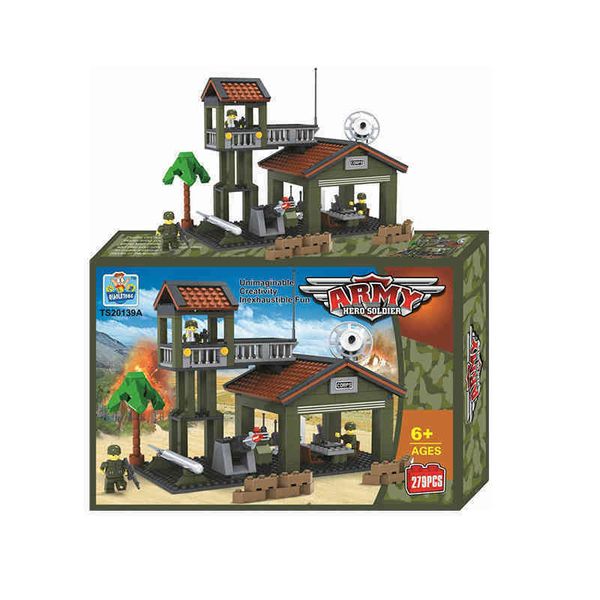 diy stem kit army base military series plastic tube building blocks toy with legos size for kid skill development
diy stem kit army base military series plastic tube building blocks toy with legos size for kid skill development