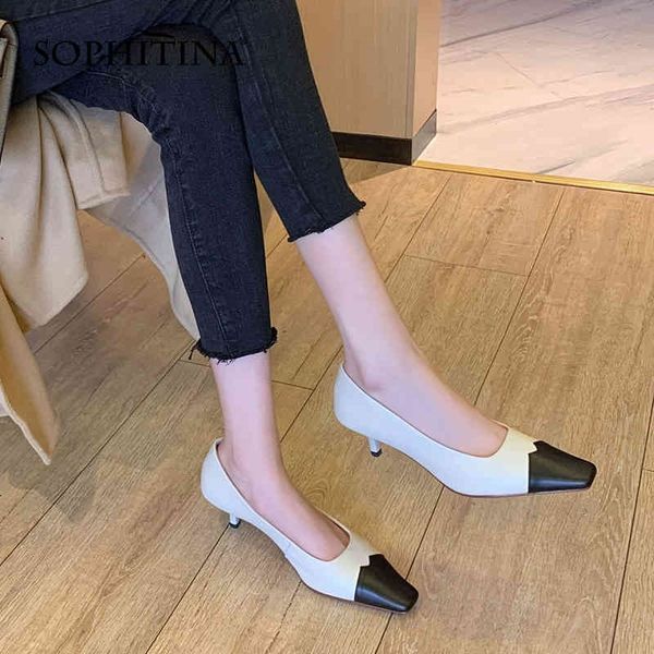 sophitina color matching fashion womens shoes stiletto heel nonslip shoes square toe handmade shallow female pumps basic ao113 210513, Black
sophitina color matching fashion womens shoes stiletto heel nonslip shoes square toe handmade shallow female pumps basic ao113 210513, Black