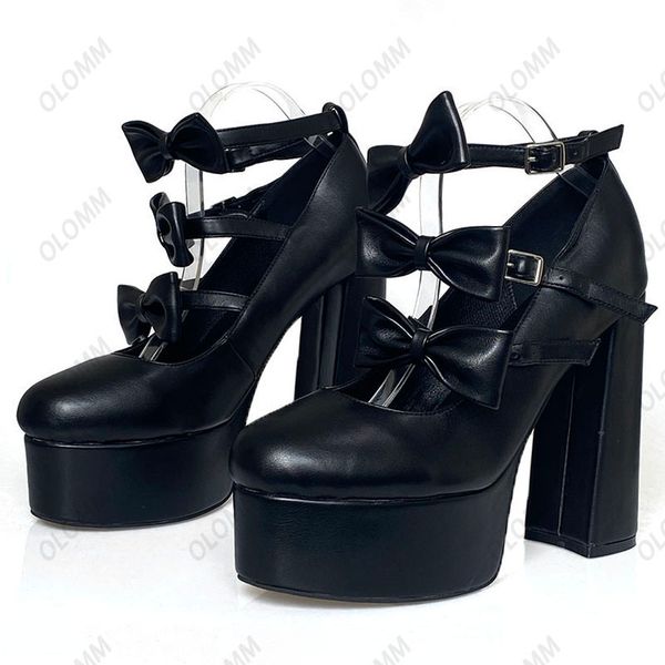 olomm 2023new women platform pumps buckle chunky heels butterfly knot round toe elegant black night club shoes ladies us size 5-15
olomm 2023new women platform pumps buckle chunky heels butterfly knot round toe elegant black night club shoes ladies us size 5-15