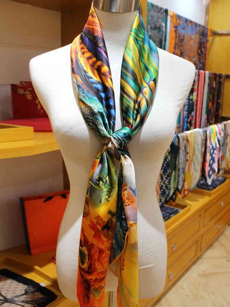 al4q d family silk scarves thin style spring and autumn new korean classic literature art, Blue;gray
al4q d family silk scarves thin style spring and autumn new korean classic literature art, Blue;gray