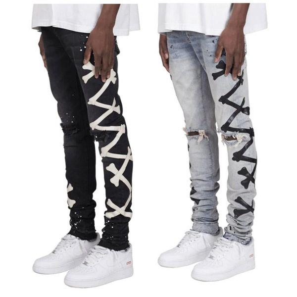 men's jeans printed skinny hole men denim biker casual pants hip hop man jean hombre pantalon artistic work size s-3xl, Blue
men's jeans printed skinny hole men denim biker casual pants hip hop man jean hombre pantalon artistic work size s-3xl, Blue