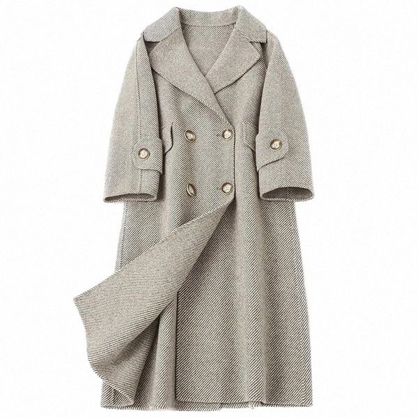 women's wool & blends long coat female korean vintage spring autumn jacket women clothes 2021 outwear casual office lady coats abrigos, Black
women's wool & blends long coat female korean vintage spring autumn jacket women clothes 2021 outwear casual office lady coats abrigos, Black