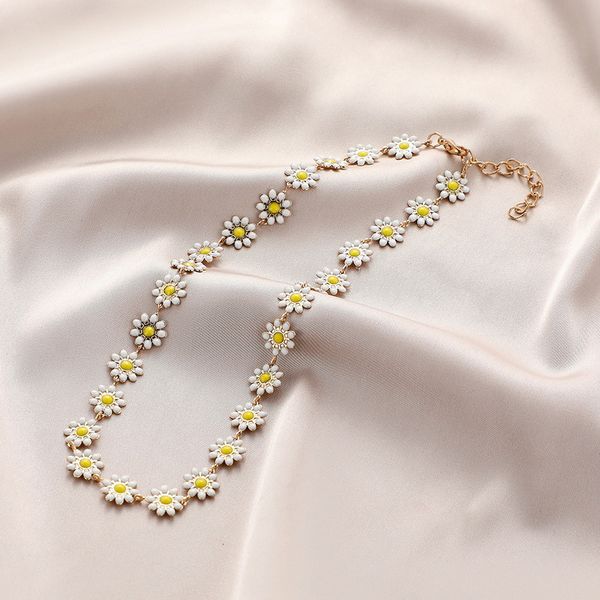 selling america full of daisy flowers painted oil necklaces chain short necklace temperament women's necklace clavicle chains, Silver
selling america full of daisy flowers painted oil necklaces chain short necklace temperament women's necklace clavicle chains, Silver
