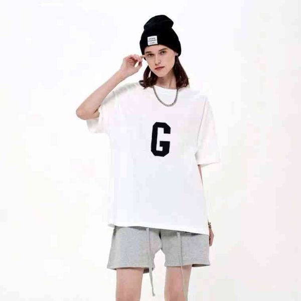 new design brand men's fashion fog multi thread sentials large letter flocking short sleeve summer casual t-shirt women, White;black
new design brand men's fashion fog multi thread sentials large letter flocking short sleeve summer casual t-shirt women, White;black