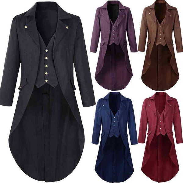 male medieval steampunk et irregular halloween party coat retro gothic cosplay come full sleeve buttons 5colors tuxedo l220714, Black;red
male medieval steampunk et irregular halloween party coat retro gothic cosplay come full sleeve buttons 5colors tuxedo l220714, Black;red