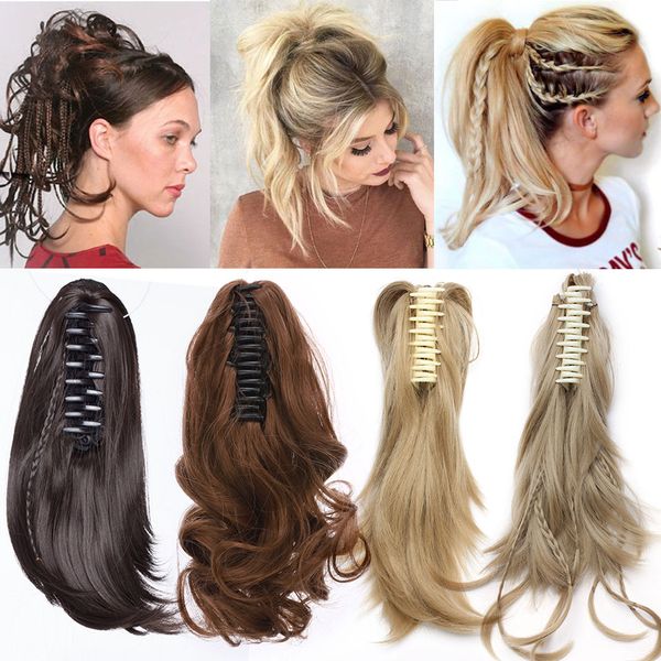 costume accessories 4 types synthetic claw clip on ponytail hair extension tail hair black brown blonde ponytail hairpiece for women, Silver
costume accessories 4 types synthetic claw clip on ponytail hair extension tail hair black brown blonde ponytail hairpiece for women, Silver