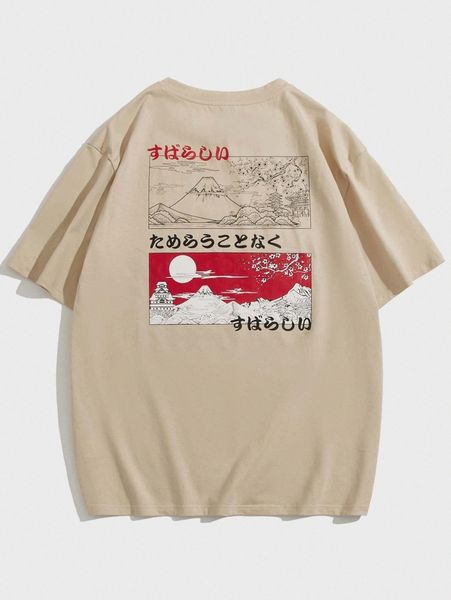 men drop shoulder letter graphic tee g9fw#, White;black