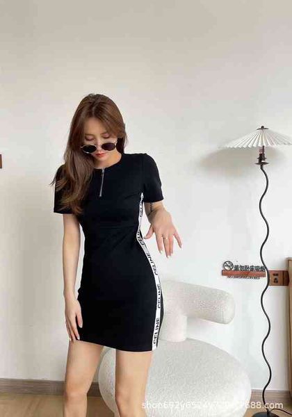 casual dresses ce home spring and summer ribbon embroidery letters on both sides stitching slim fit casual round neck zipper dress 4u4e, Black;gray
casual dresses ce home spring and summer ribbon embroidery letters on both sides stitching slim fit casual round neck zipper dress 4u4e, Black;gray