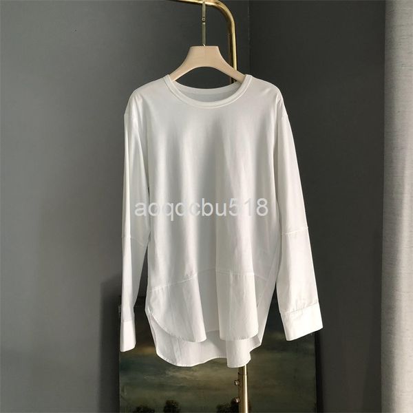 women's t-shirt nanyou jianhuo long sleeved t-shirt women's early spring fashion leisure knitting splicing loose pullover fashion, White
women's t-shirt nanyou jianhuo long sleeved t-shirt women's early spring fashion leisure knitting splicing loose pullover fashion, White