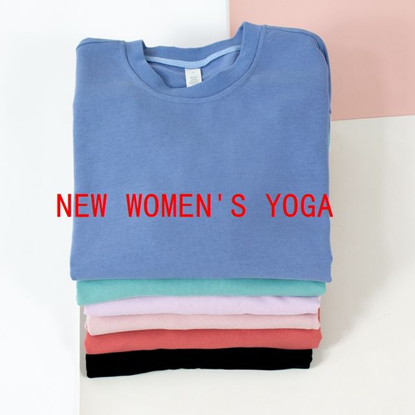 yoga wear perfectly oversized t-shirt autumn women's sweatshirt sports round neck long sleeve casual loose, Blue 
yoga wear perfectly oversized t-shirt autumn women's sweatshirt sports round neck long sleeve casual loose, Blue