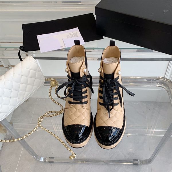 casual fashion womens ankle boots lace up round toe low heel colorblock pearl booties size 35-40, Black
casual fashion womens ankle boots lace up round toe low heel colorblock pearl booties size 35-40, Black