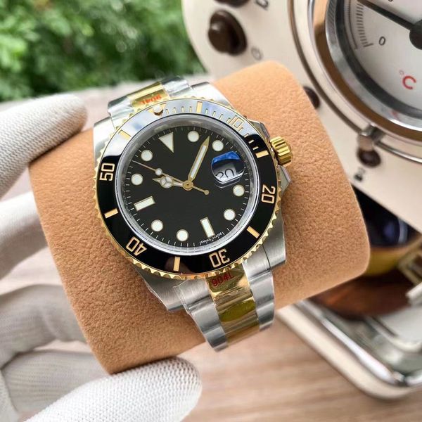 mens watch automatic mechanical ceramic watchs 40mm 904l stainless steel sapphire luminous watch business casual gift de luxe waterproof 50m, Slivery;brown
mens watch automatic mechanical ceramic watchs 40mm 904l stainless steel sapphire luminous watch business casual gift de luxe waterproof 50m, Slivery;brown