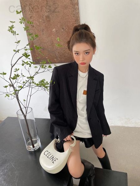 women's suits & blazers designer p home 22 early spring new black striped suit coat, minority design, casual small eo1n, White;black
women's suits & blazers designer p home 22 early spring new black striped suit coat, minority design, casual small eo1n, White;black