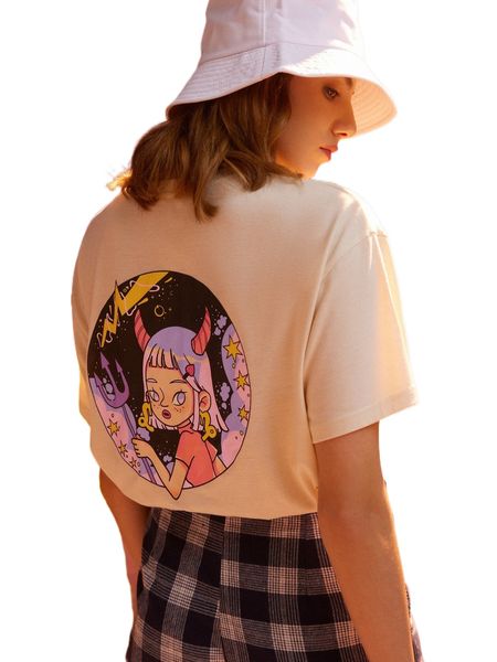 romwe x fanfan starsalign capricorn cartoon figure graphic drop shoulder tee g1qx#, White
romwe x fanfan starsalign capricorn cartoon figure graphic drop shoulder tee g1qx#, White