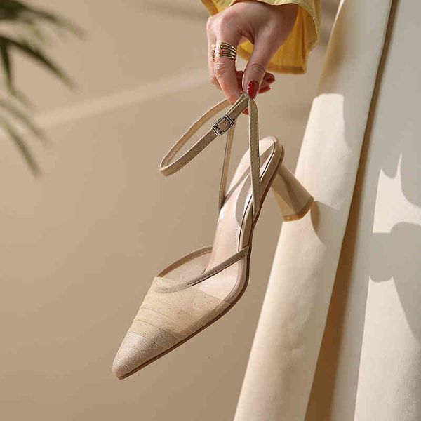 sandals summer simple small round head shallow mouth baotou sandals korean version mesh back empty thick heel temperament women's pxxx, Black
sandals summer simple small round head shallow mouth baotou sandals korean version mesh back empty thick heel temperament women's pxxx, Black