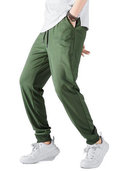 men drawstring waist slant pocket sweatpants 23wg#, Black
men drawstring waist slant pocket sweatpants 23wg#, Black