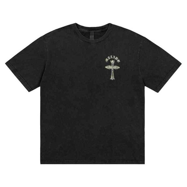 factory online export designer brand short sleeves ch summer new fashion cool print cross letter luminous slim loose sleeve t-shirt, White
factory online export designer brand short sleeves ch summer new fashion cool print cross letter luminous slim loose sleeve t-shirt, White