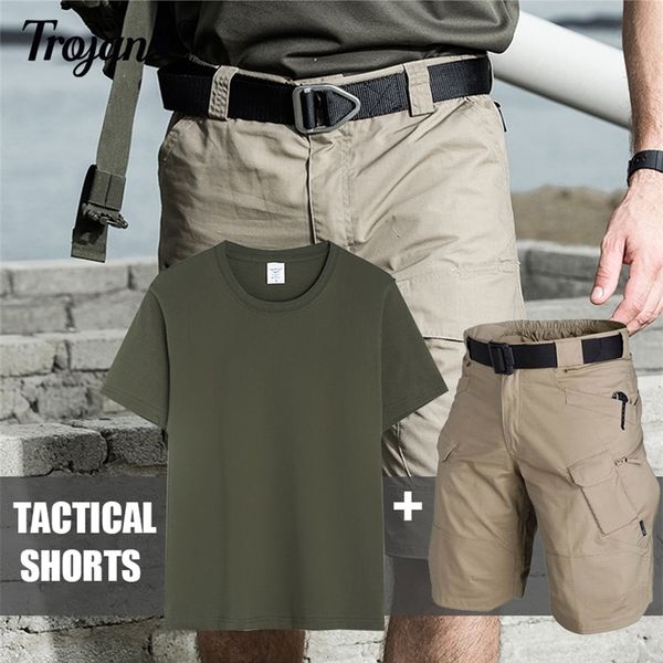 2 piece set men s tactical shorts suits men camo cargo quick dry sports tee outdoor multi pocket short pants t shirt 220616, Gray
2 piece set men s tactical shorts suits men camo cargo quick dry sports tee outdoor multi pocket short pants t shirt 220616, Gray