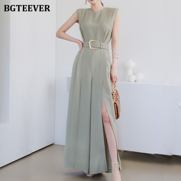 summer solid ladies playsuits o-neck sleeveless women jumpsuits 2021 elegant sashes split wide leg trousers female, White
summer solid ladies playsuits o-neck sleeveless women jumpsuits 2021 elegant sashes split wide leg trousers female, White