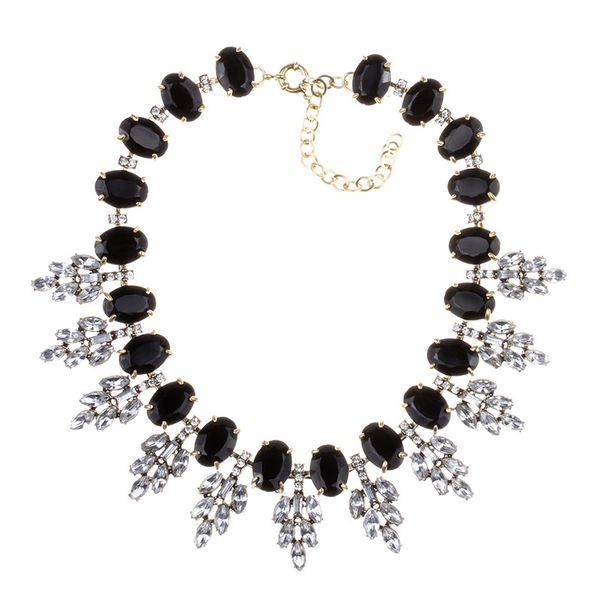 european and american crystal necklace fashion leaf pendant choker jewelry diamond exaggerated flower necklace clothing accessories, Golden;silver
european and american crystal necklace fashion leaf pendant choker jewelry diamond exaggerated flower necklace clothing accessories, Golden;silver
