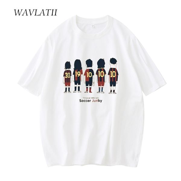 wavlatii women summer tees lady 100% cotton classic print t-shirts wt2156 220511, White
wavlatii women summer tees lady 100% cotton classic print t-shirts wt2156 220511, White