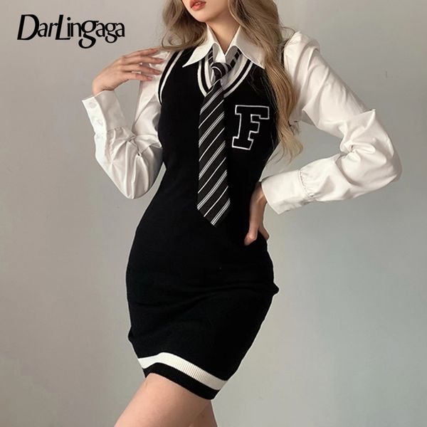 darlingaga v neck stripe letter embroidery bodycon knitted sweater dress tank korean casual preppy black dress women outfits new, Black;gray
darlingaga v neck stripe letter embroidery bodycon knitted sweater dress tank korean casual preppy black dress women outfits new, Black;gray