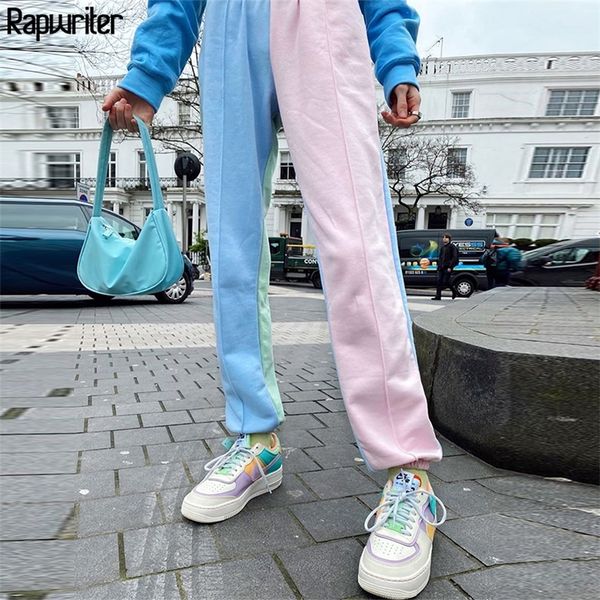rapwriter fashion panelled patchwork sweatpants women harajuku stretch high waist pants streetwear loose jogger trousers 201113, Black;white
rapwriter fashion panelled patchwork sweatpants women harajuku stretch high waist pants streetwear loose jogger trousers 201113, Black;white