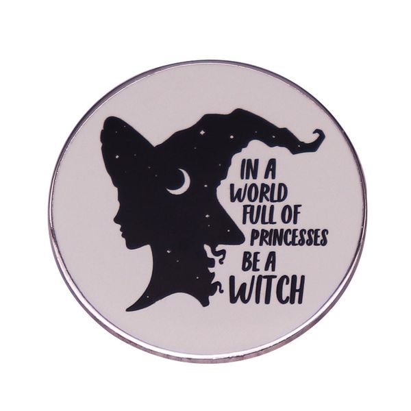 in a world full of princesses be a witch enamel pin witches brooch witchcraft badge gothic halloween jewelry, Blue
in a world full of princesses be a witch enamel pin witches brooch witchcraft badge gothic halloween jewelry, Blue