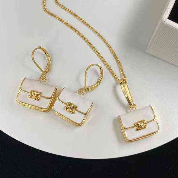 home designer c triumphal arch bag necklace new clavicle chain women's earrings, Black
home designer c triumphal arch bag necklace new clavicle chain women's earrings, Black