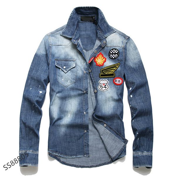 2022 dsq denim jacket men coat black casual cotton turn-down collar long sleeve denim bomber jackets for man, Black;brown
2022 dsq denim jacket men coat black casual cotton turn-down collar long sleeve denim bomber jackets for man, Black;brown