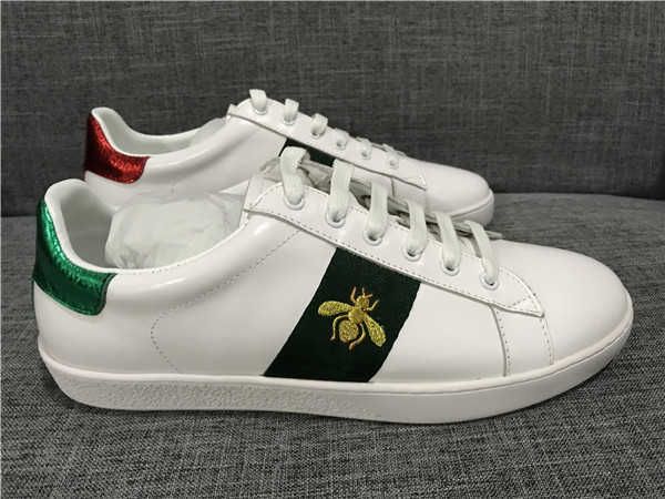 2019 luxury snake designer men women casual shoes low flat leather sneakers ace bee stripes shoe walking sports trainers green red stripes
2019 luxury snake designer men women casual shoes low flat leather sneakers ace bee stripes shoe walking sports trainers green red stripes
