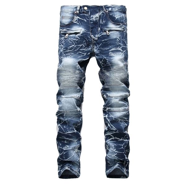brand mens snow designer fashion slim skinny moto biker casual jeans straight motorcycle men destroyed denim trousers 220328, Blue
brand mens snow designer fashion slim skinny moto biker casual jeans straight motorcycle men destroyed denim trousers 220328, Blue