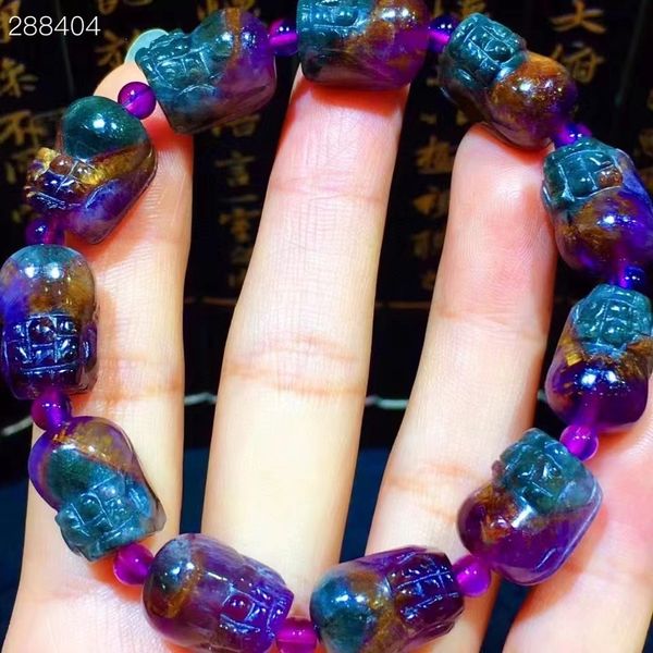genuine natural cacoxenite purple rutilated quartz bracelet 15.3x10.6x10mm women men clear pi xiu round beads auralite 23 aaaaaa, Silver
genuine natural cacoxenite purple rutilated quartz bracelet 15.3x10.6x10mm women men clear pi xiu round beads auralite 23 aaaaaa, Silver