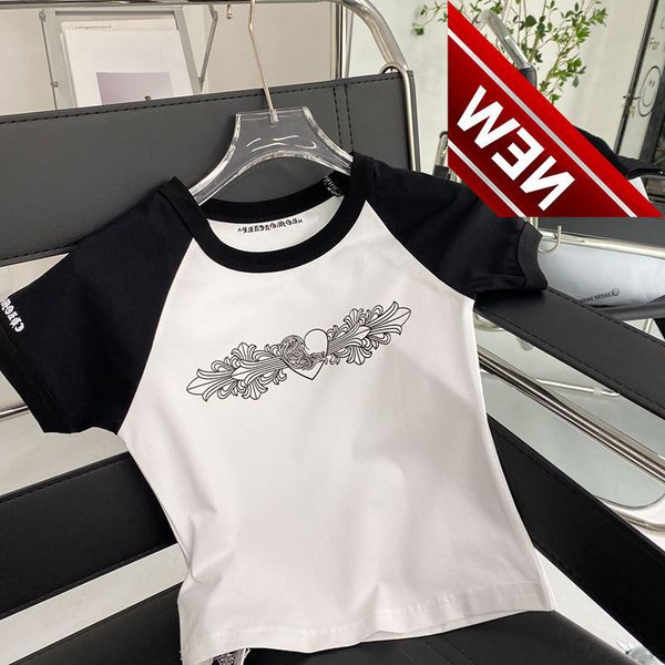 22s fashion summer ch kejia sanskrit print contrast slim fit women's color block short sleeve t-shirt, White;black
22s fashion summer ch kejia sanskrit print contrast slim fit women's color block short sleeve t-shirt, White;black