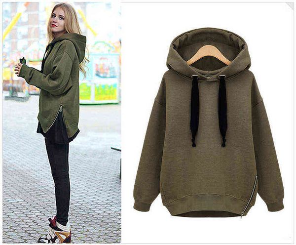 new women coat fashion side zipper hoody spring winter hoodies sweatershirt mujer feminino women abrigos plus size t220726, Black
new women coat fashion side zipper hoody spring winter hoodies sweatershirt mujer feminino women abrigos plus size t220726, Black