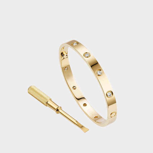 love screw bracelet 5.0 designer bracelets 10 diamonds bangle luxury jewelry women titanium steel alloy gold-plated craft gold silver rose n, Black
love screw bracelet 5.0 designer bracelets 10 diamonds bangle luxury jewelry women titanium steel alloy gold-plated craft gold silver rose n, Black