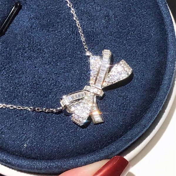 202 fashion designer graff element diamond bow necklace light luxury ladies like style men and women party valentine's day party winner, Silver
202 fashion designer graff element diamond bow necklace light luxury ladies like style men and women party valentine's day party winner, Silver