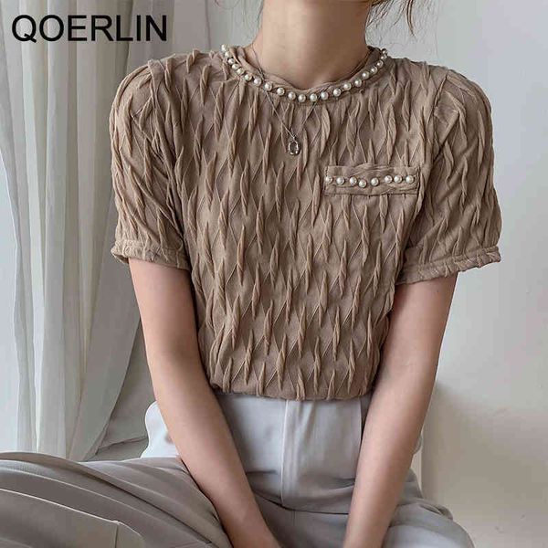 qoerlin simple o neck women tshirts chic beaded elegant tshirts girls rhombus threedimensional summer basic ladies 210412, White
qoerlin simple o neck women tshirts chic beaded elegant tshirts girls rhombus threedimensional summer basic ladies 210412, White