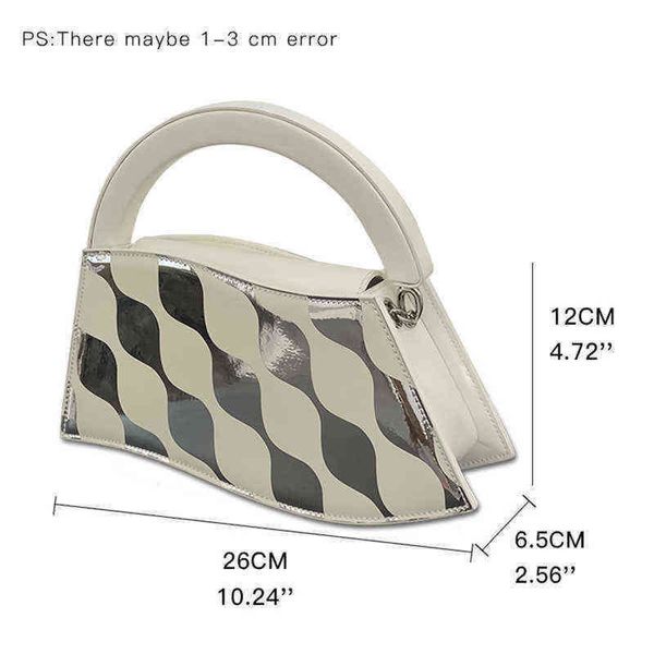 wavy unique women handbag luxury design silver purse shoulder bags crossbody bag elegant lady small totes 220707
wavy unique women handbag luxury design silver purse shoulder bags crossbody bag elegant lady small totes 220707