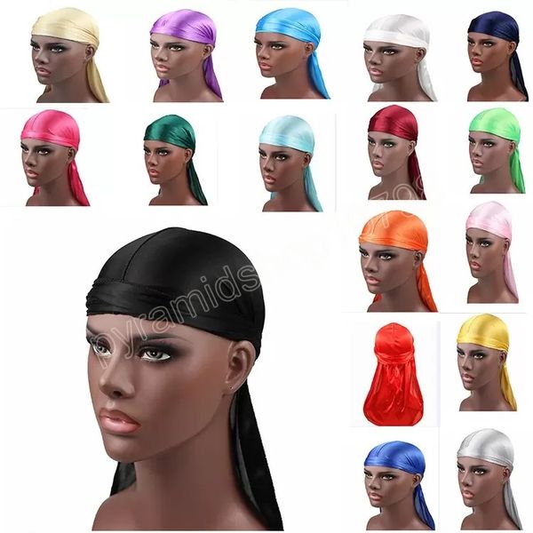 silky durag long tail scarf pirate cap men satin durags elastic chemo caps bandanna turban wigs woman men headwear hair accessories 24 color, Yellow
silky durag long tail scarf pirate cap men satin durags elastic chemo caps bandanna turban wigs woman men headwear hair accessories 24 color, Yellow
