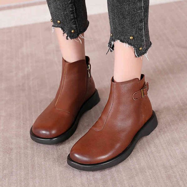 slippers autumn women's leather british style cover feet thick soles large 43 martin boots short soft boots ny9u, Black
slippers autumn women's leather british style cover feet thick soles large 43 martin boots short soft boots ny9u, Black