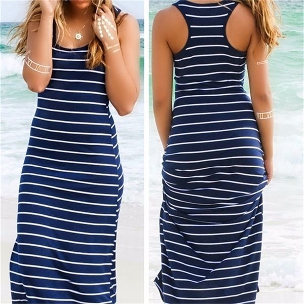 lady womens hobo stripe summer beach dress long maxi vest sundress 3 colors 220611, Black;gray
lady womens hobo stripe summer beach dress long maxi vest sundress 3 colors 220611, Black;gray