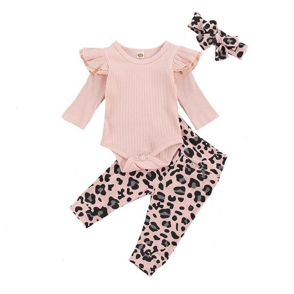0-24m newborn baby girl set s clothes solid color flying sleeve jumpsuit and leopard trousers with headband, White
0-24m newborn baby girl set s clothes solid color flying sleeve jumpsuit and leopard trousers with headband, White