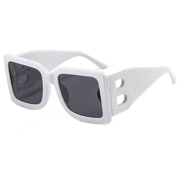 b family's same women's large frame pc square glasses luxury brand designer punk sunglasses fashion shades uv400, White;black
b family's same women's large frame pc square glasses luxury brand designer punk sunglasses fashion shades uv400, White;black