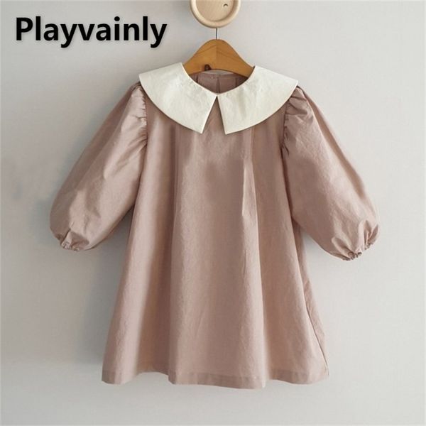 korean style spring kids girls blue pink long puff sleeves peter pan collar child vestido baby dresses e4290 220721, Red;yellow
korean style spring kids girls blue pink long puff sleeves peter pan collar child vestido baby dresses e4290 220721, Red;yellow