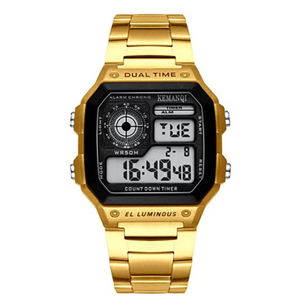 oem men's digital wristwatch couple watch creative 50m waterproof sport led display number luminous alloy square male watches, Slivery;brown
oem men's digital wristwatch couple watch creative 50m waterproof sport led display number luminous alloy square male watches, Slivery;brown