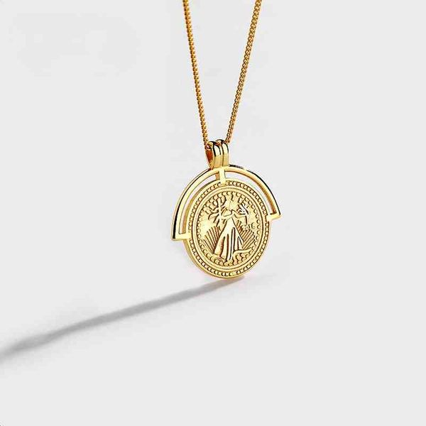 s925 sterling silver portrait coin pendant female short clavicle necklace dainty layered handmade 18k gold plated for women
s925 sterling silver portrait coin pendant female short clavicle necklace dainty layered handmade 18k gold plated for women
