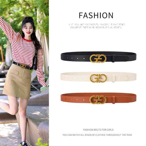 belts smooth leather belt women's letter buckle fashionable and versatile real suit jeans female zf6u, Black;brown
belts smooth leather belt women's letter buckle fashionable and versatile real suit jeans female zf6u, Black;brown